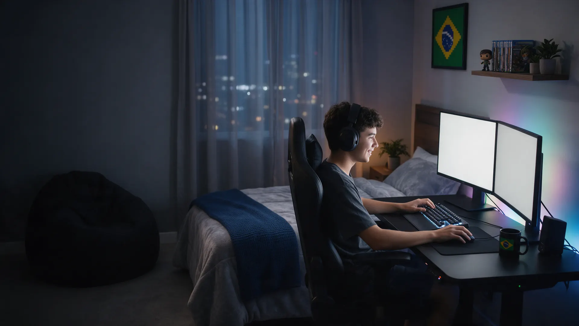 Jogue sem lag e com ping baixo